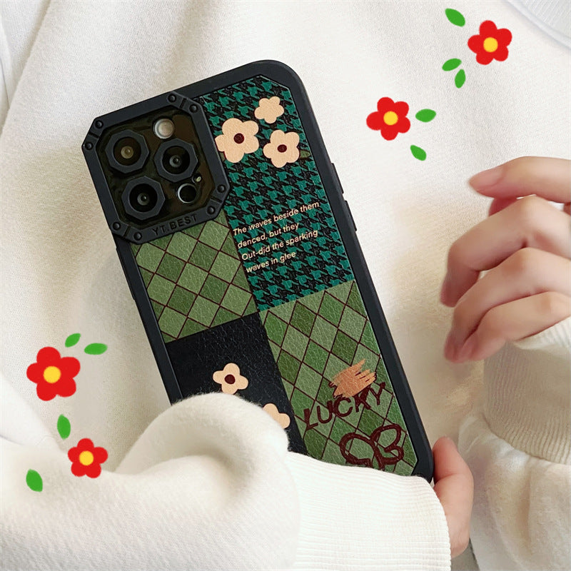 Rhombus Flower Pattern Case