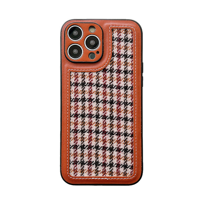 Lattice Brown Simple Leather