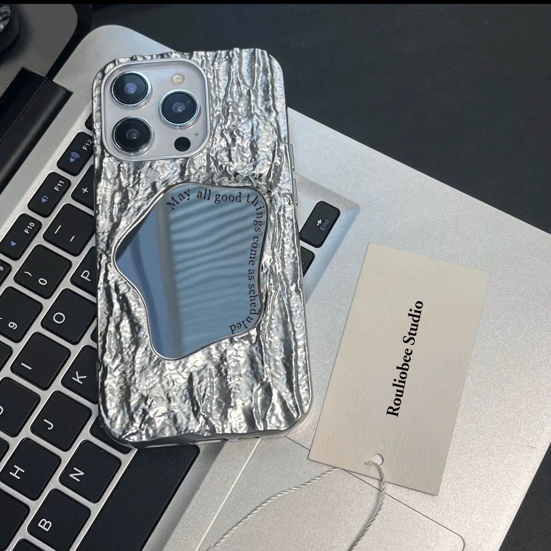 Red / silver Mirror Phone Case