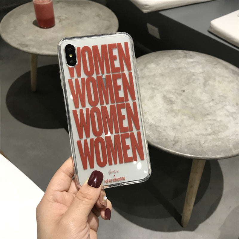 Sonix English phone case with transparent pattern