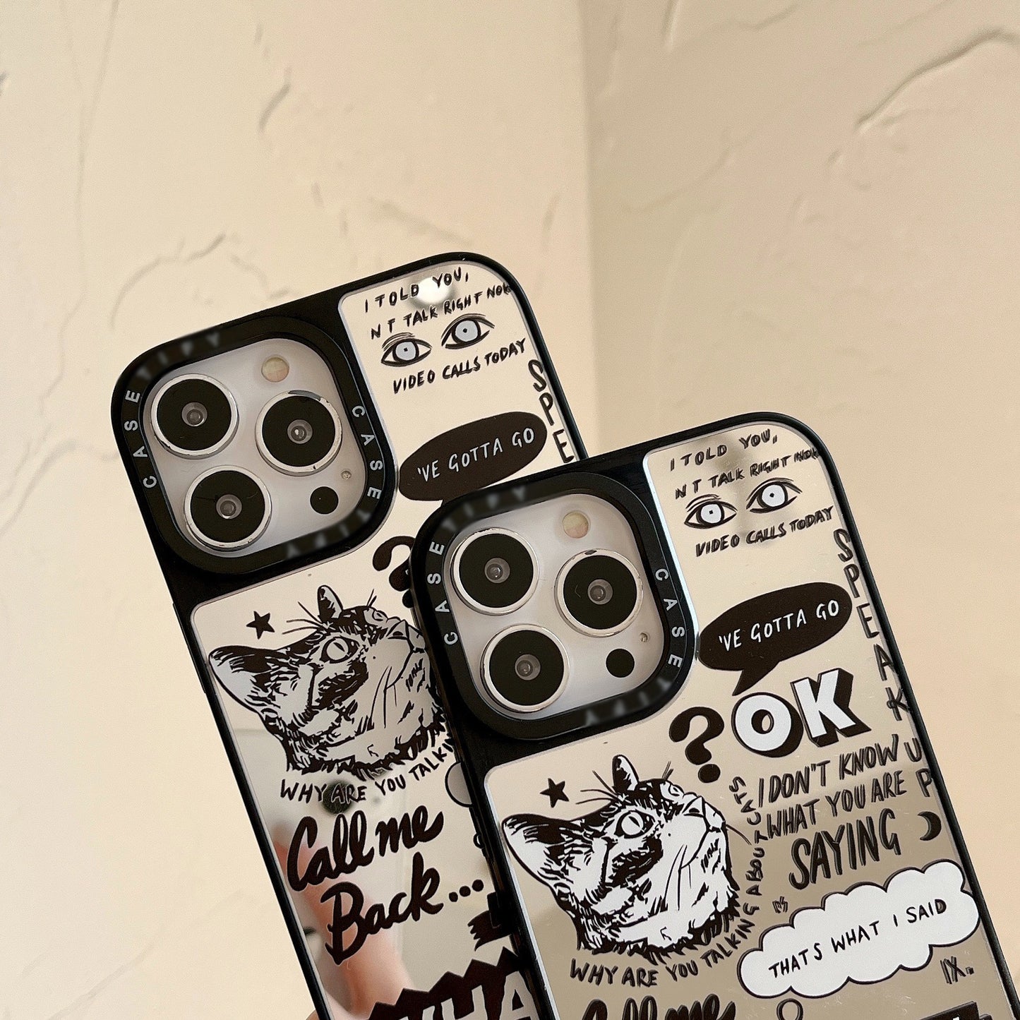 English Graffiti Cat Case