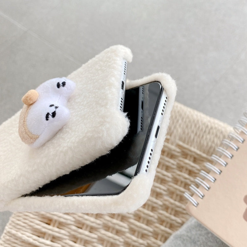 The Hat Bear Plush Silicone Mobile Phone Cases