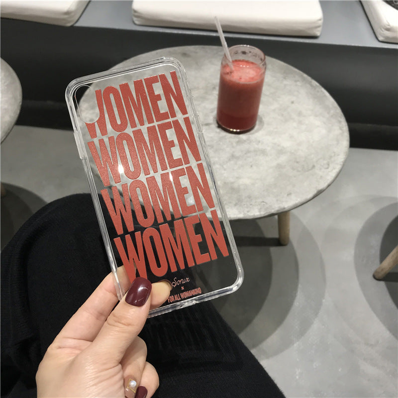 Sonix English phone case with transparent pattern