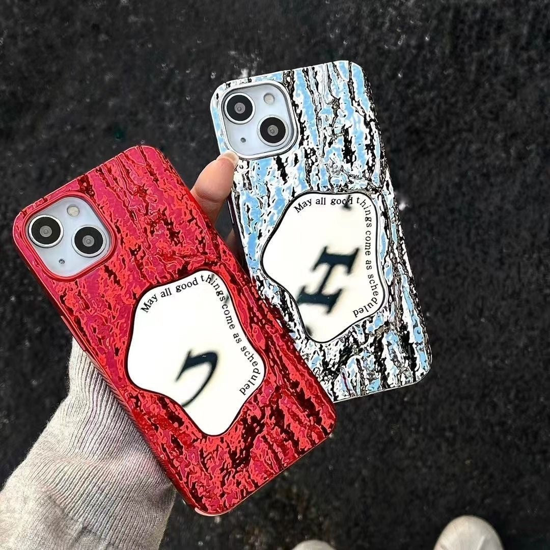 Red / silver Mirror Phone Case