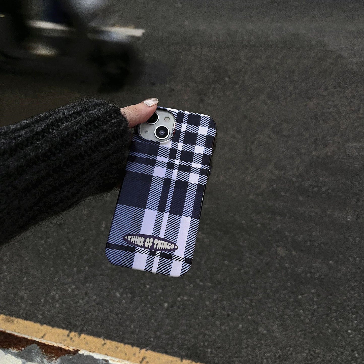 Vintage Blue Checkered Case