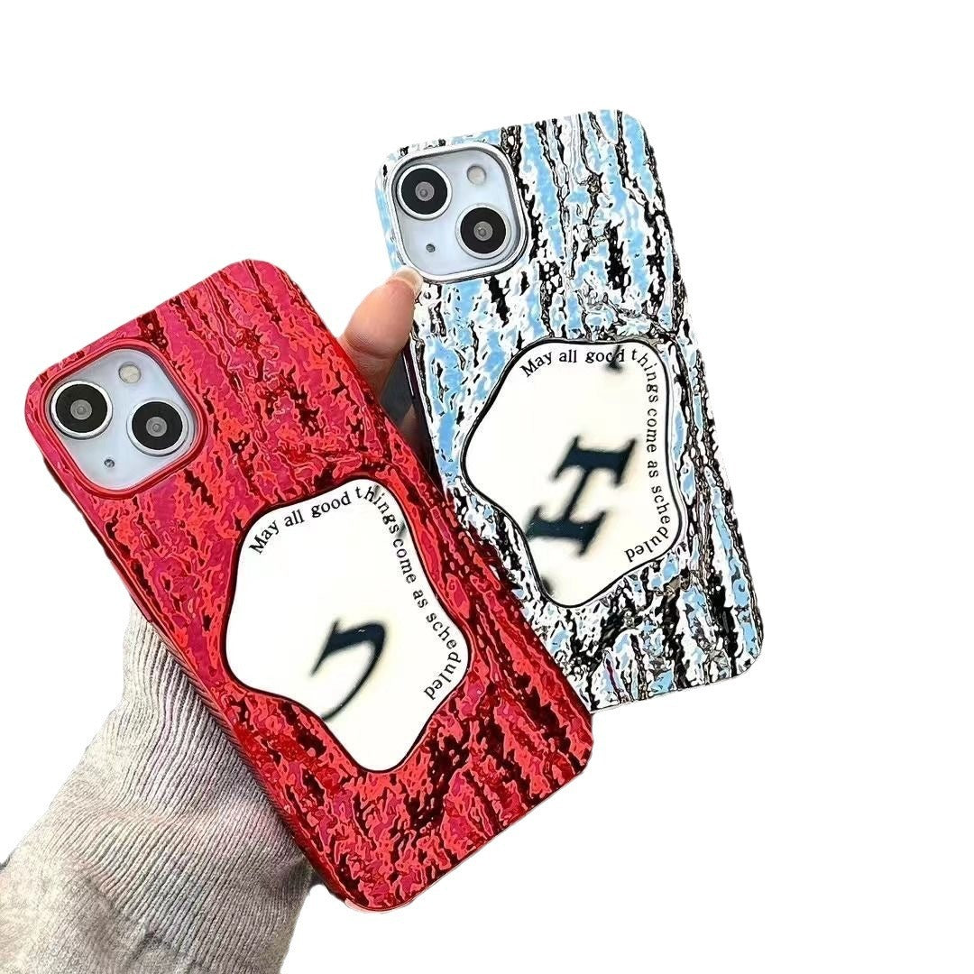 Red / silver Mirror Phone Case
