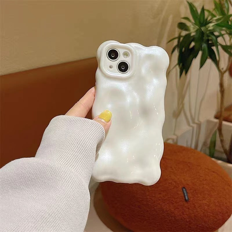 Pearlescent Pleated Meteorite Phone Case Protective Sleeve