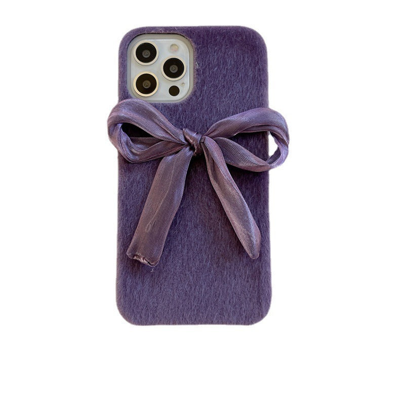 Korean Style Silk Bow Phone Case