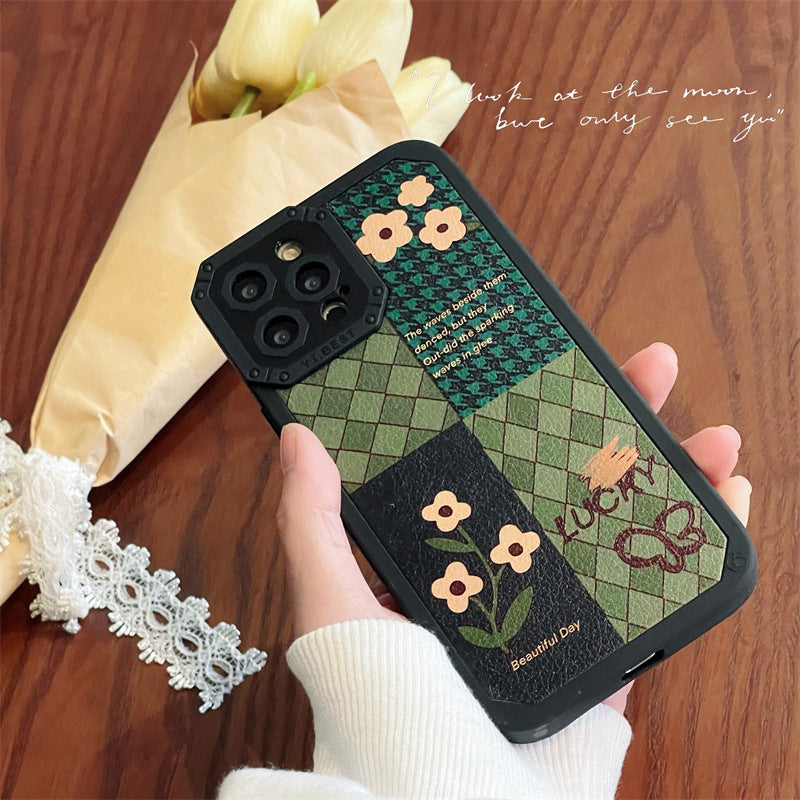 Rhombus Flower Pattern Case