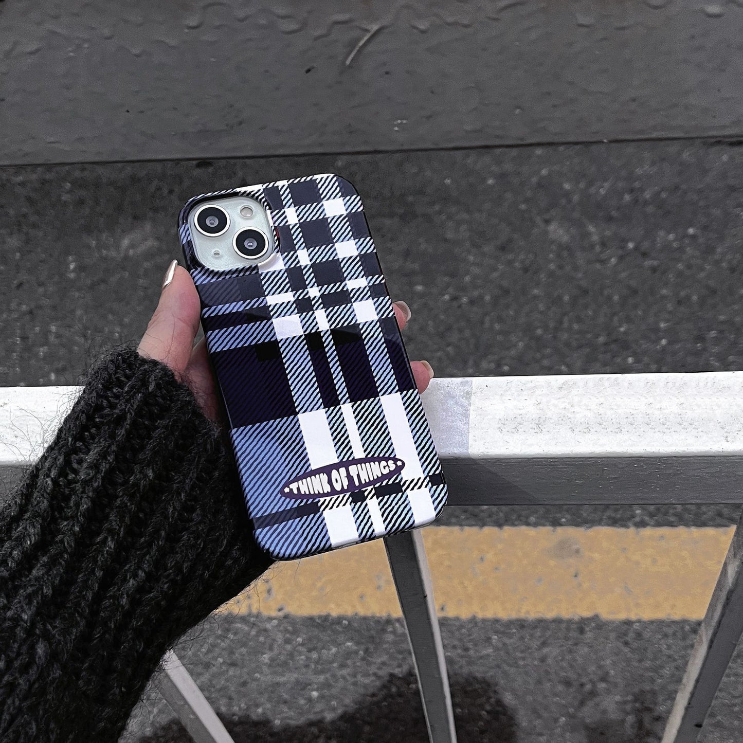 Vintage Blue Checkered Case