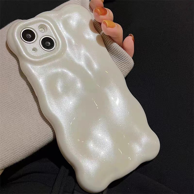 Pearlescent Pleated Meteorite Phone Case Protective Sleeve