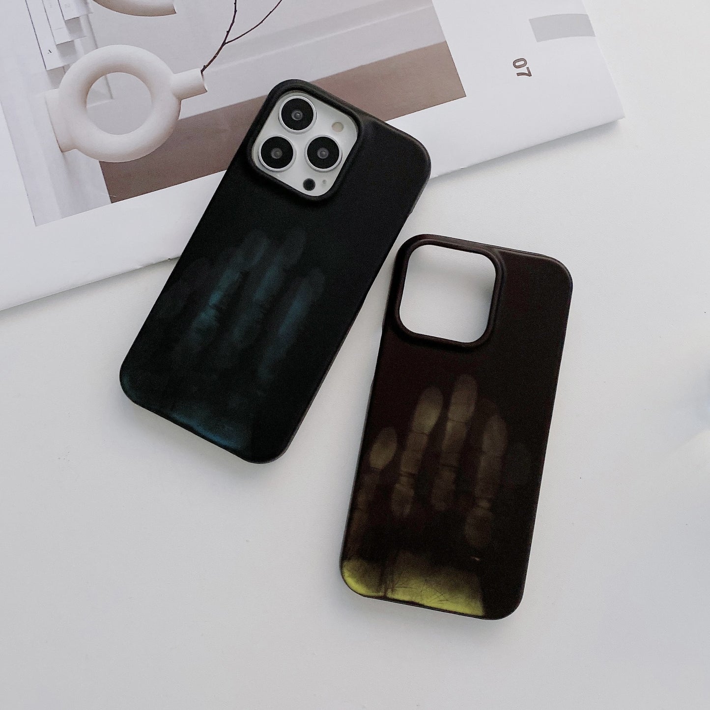 Velvet Half-wrap Color-changing Case
