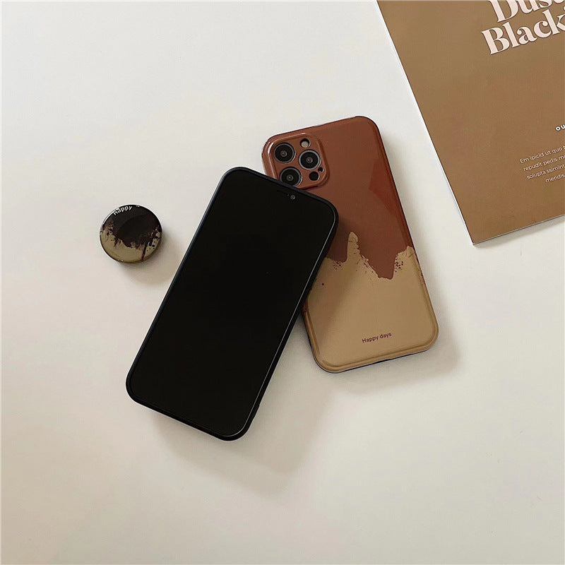 Niche Chocolate Lava Stand Phone Case