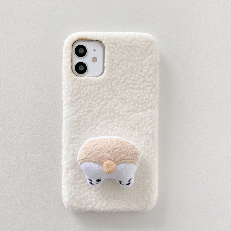 The Hat Bear Plush Silicone Mobile Phone Cases