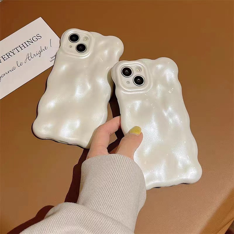 Pearlescent Pleated Meteorite Phone Case Protective Sleeve