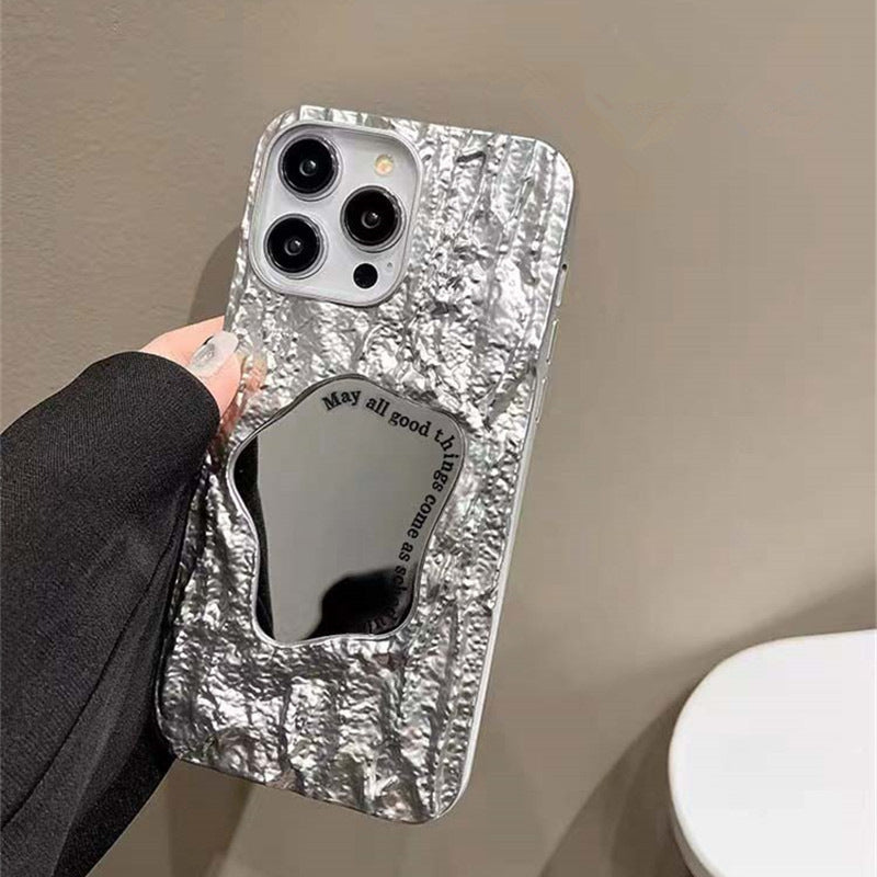 Red / silver Mirror Phone Case