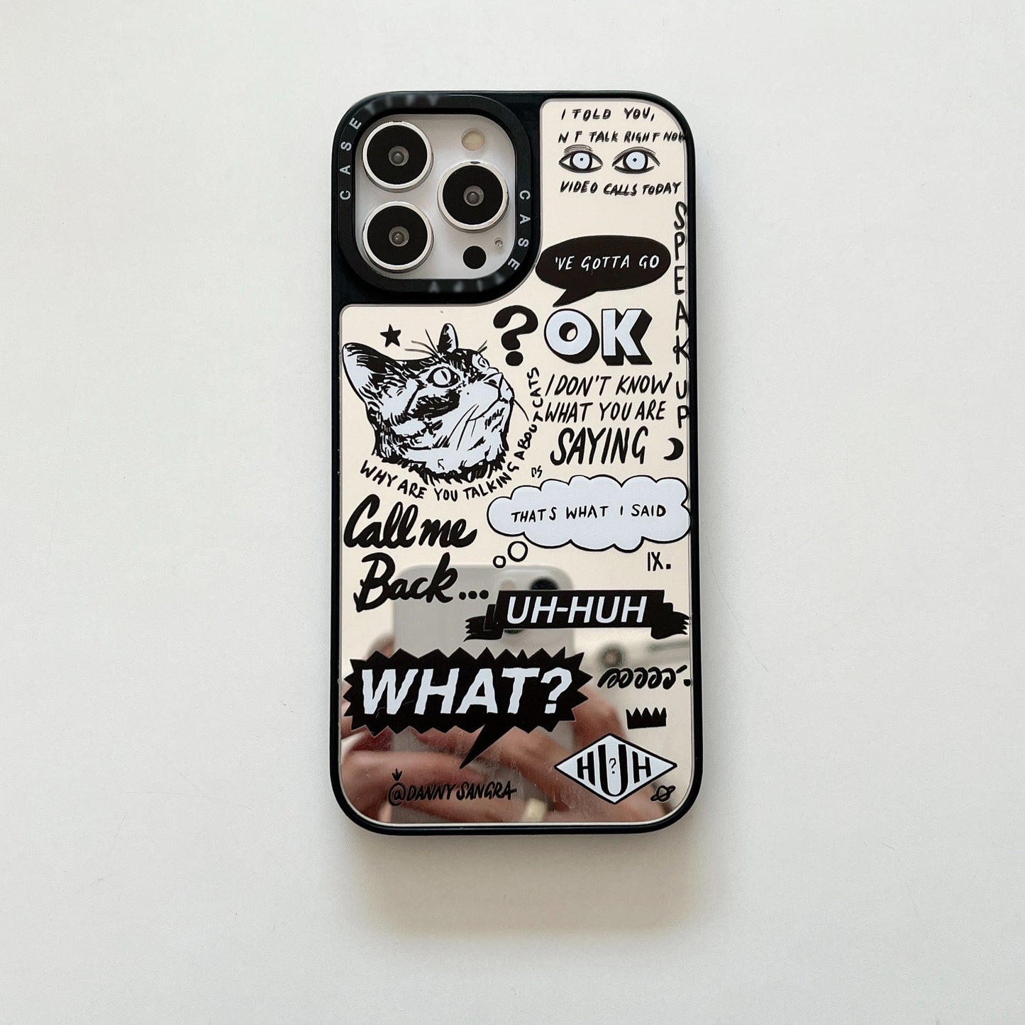 English Graffiti Cat Case