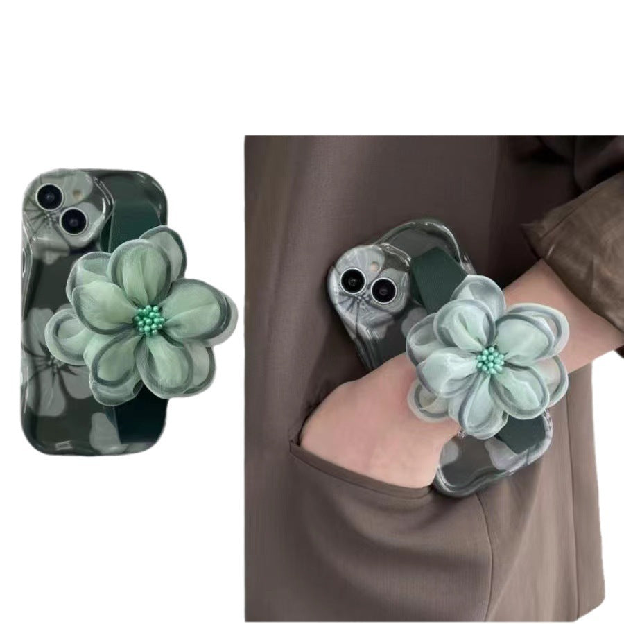 Flower strap phone case