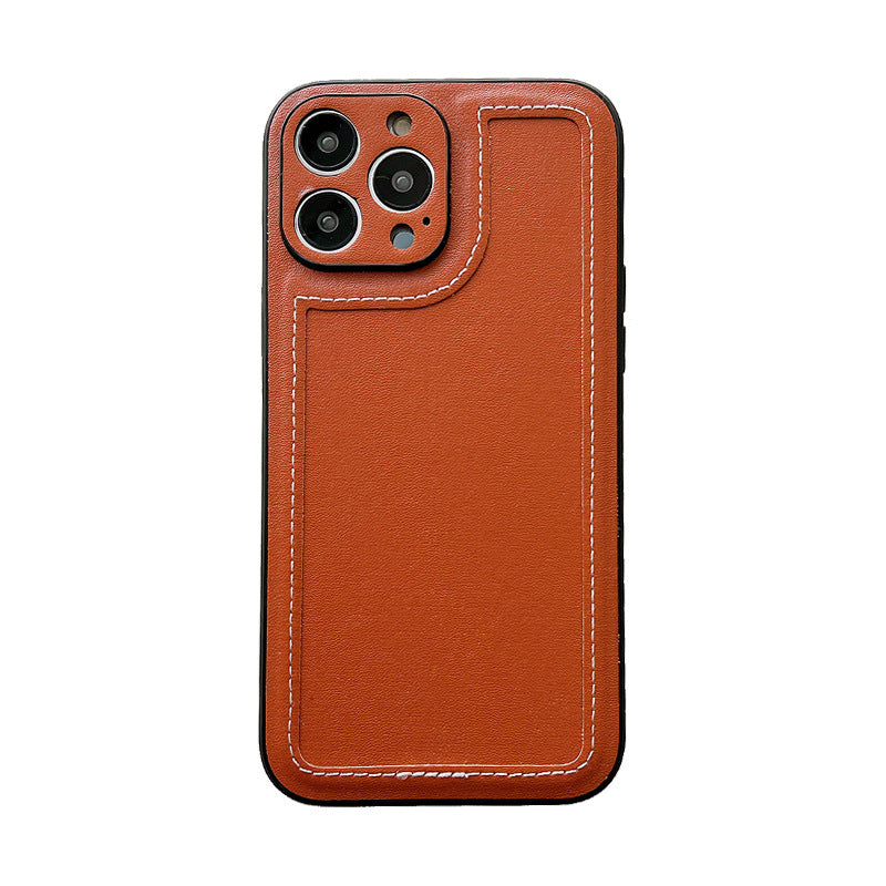 Lattice Brown Simple Leather