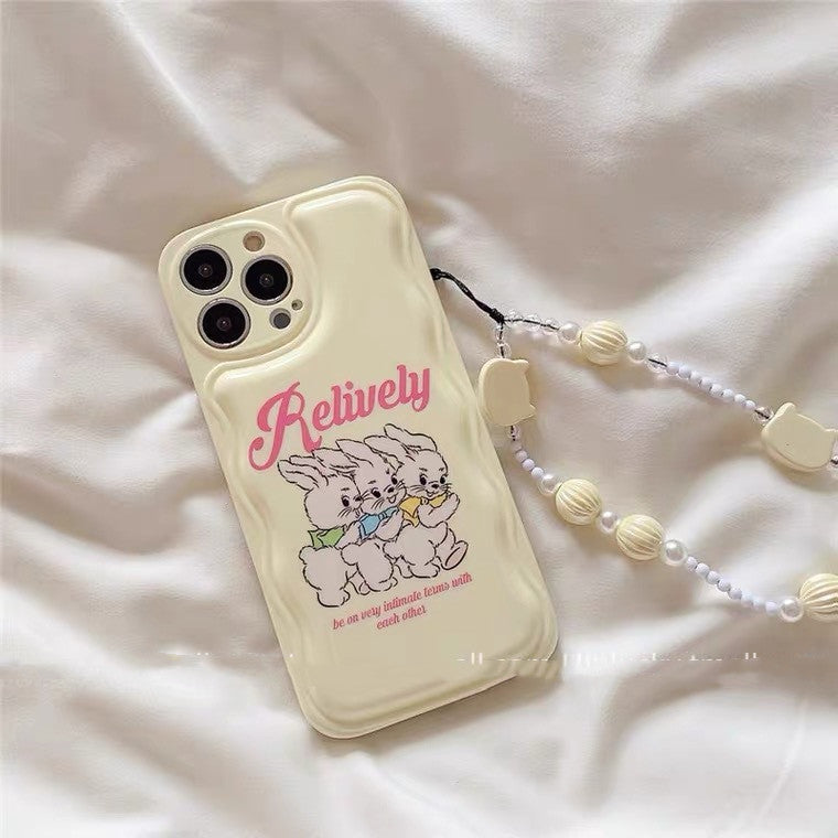Milk Yellow Girl Heart Bracelet Mobile Phone Case