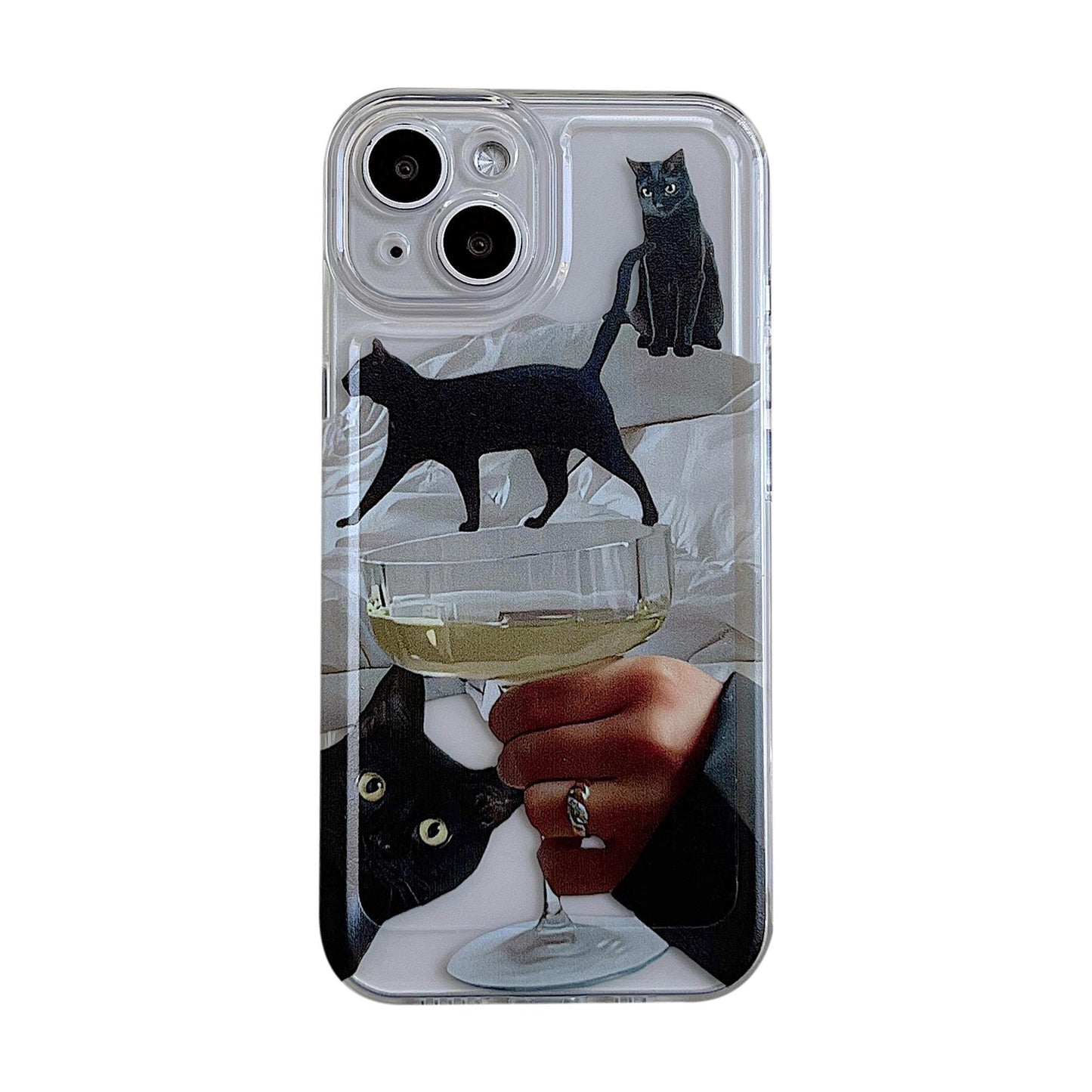 Black Cat Printed Case