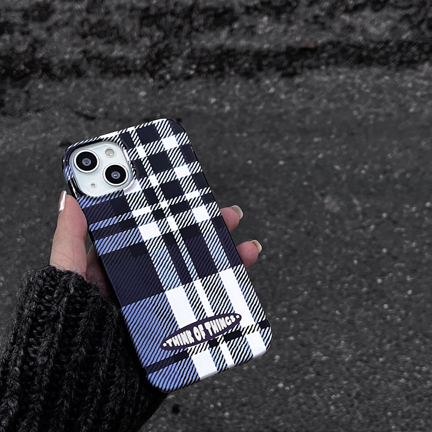 Vintage Blue Checkered Case