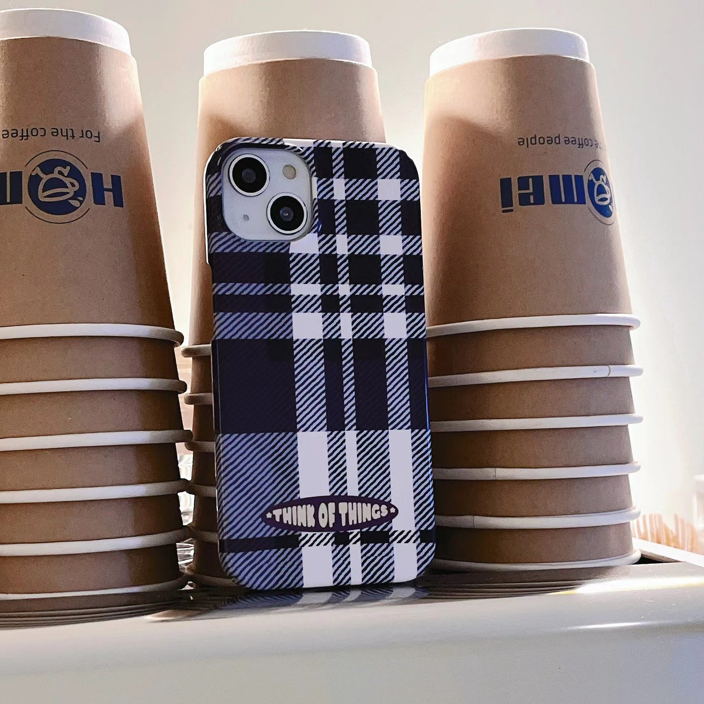 Vintage Blue Checkered Case
