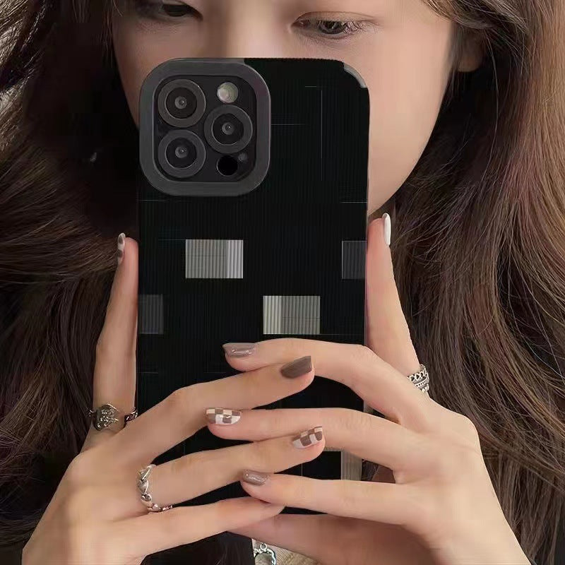 Dark Wind Splicing Lattice Phone Case