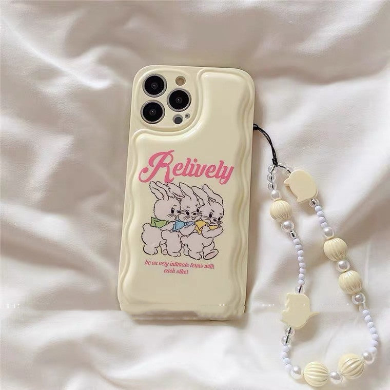 Milk Yellow Girl Heart Bracelet Mobile Phone Case