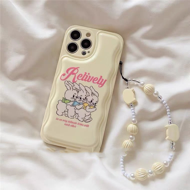 Milk Yellow Girl Heart Bracelet Mobile Phone Case