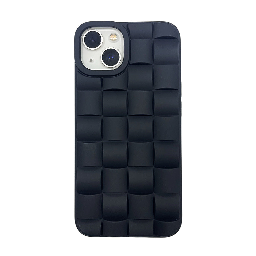 Women's Fashion Woven Check Cell Phone Case