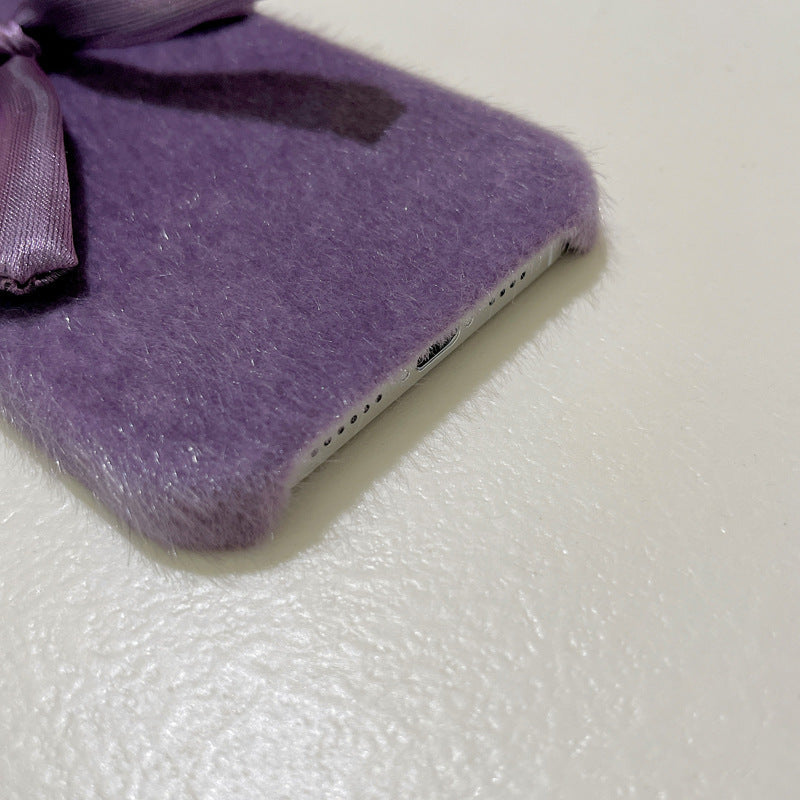 Korean Style Silk Bow Phone Case