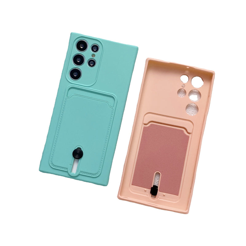 Pure Color Silicone Card Protective Cover
