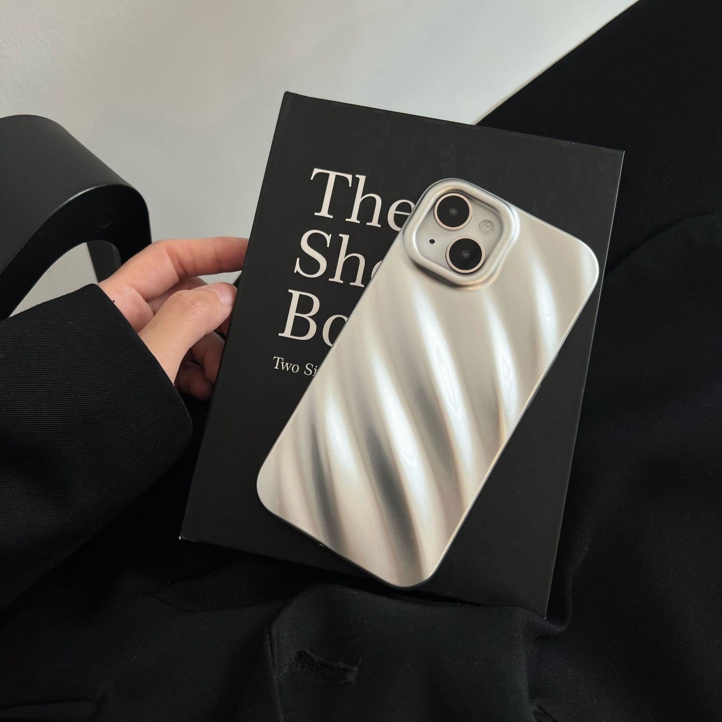 Silver Water Wave Silicone Phone Case