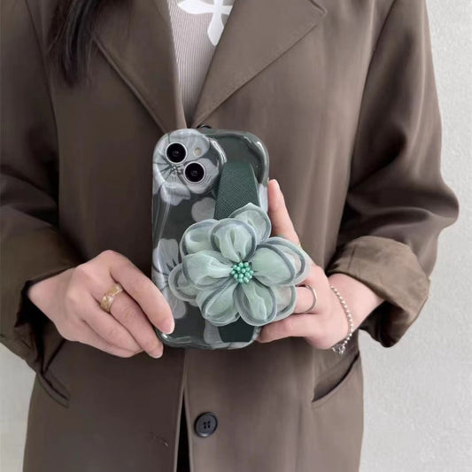 Flower strap phone case