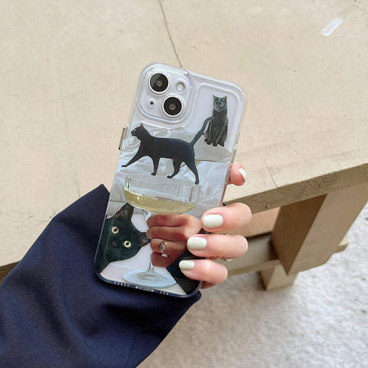 Black Cat Printed Case