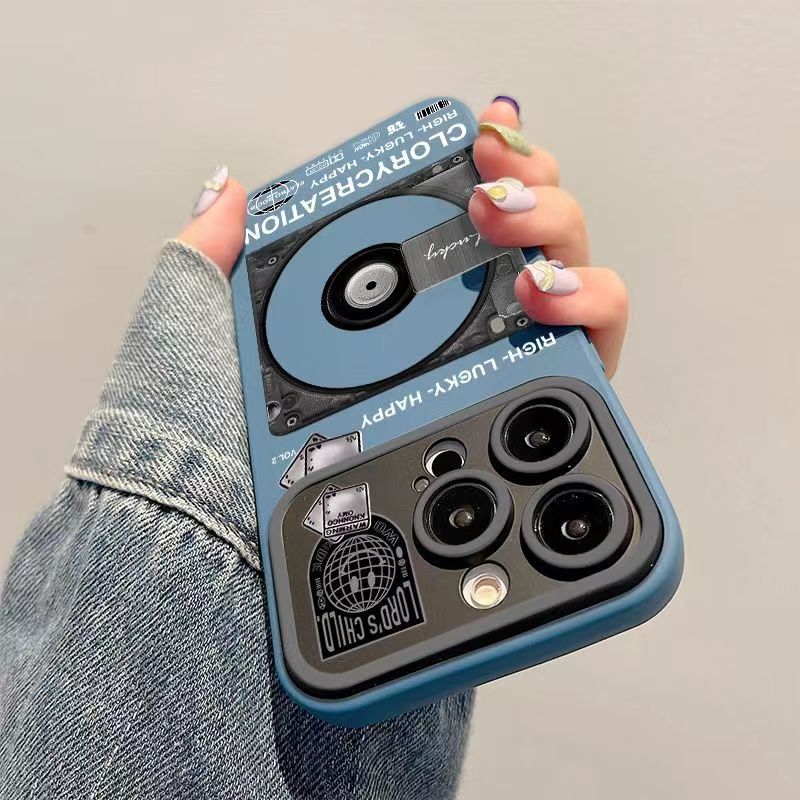 CD Record Design Phone Case