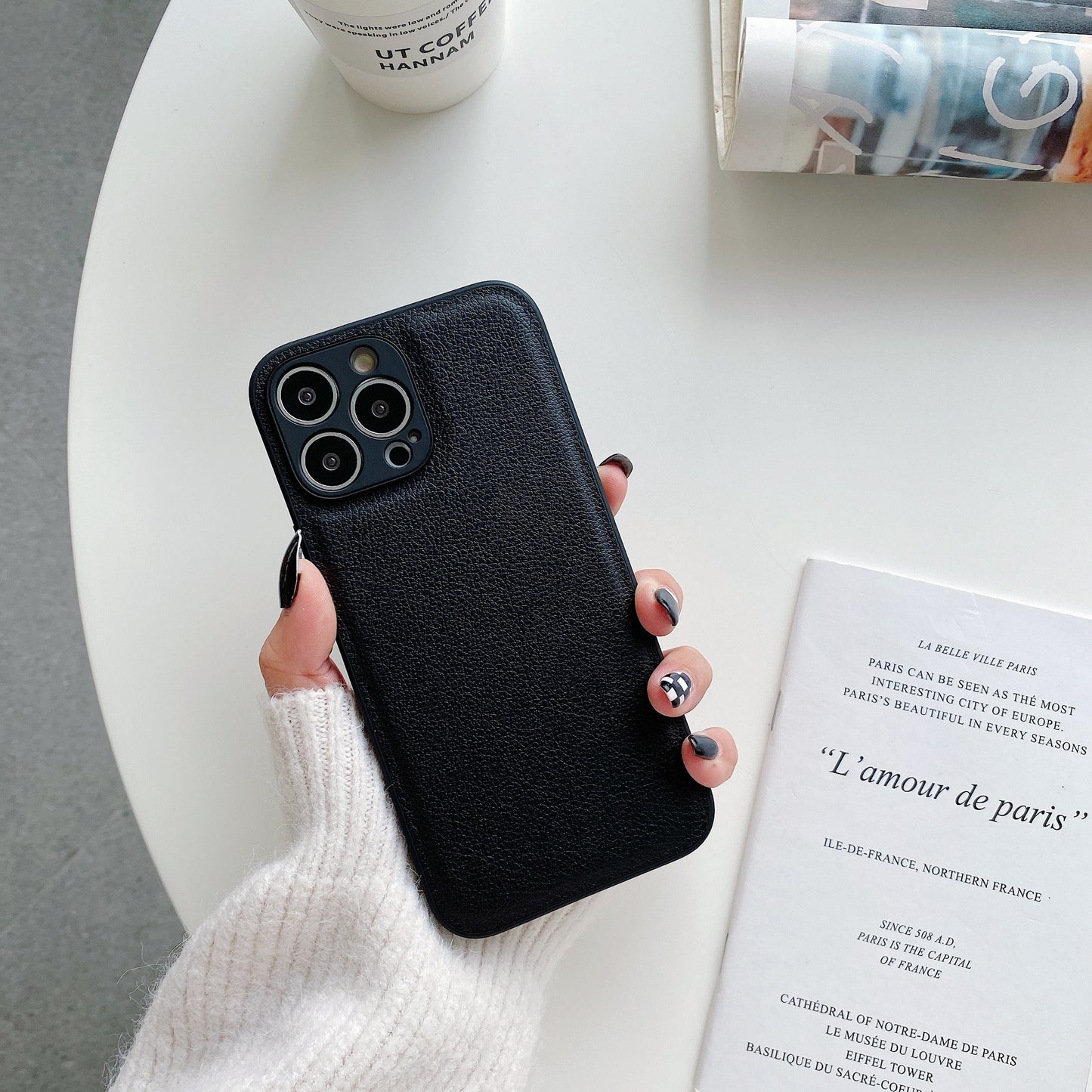 KHAKI leather case