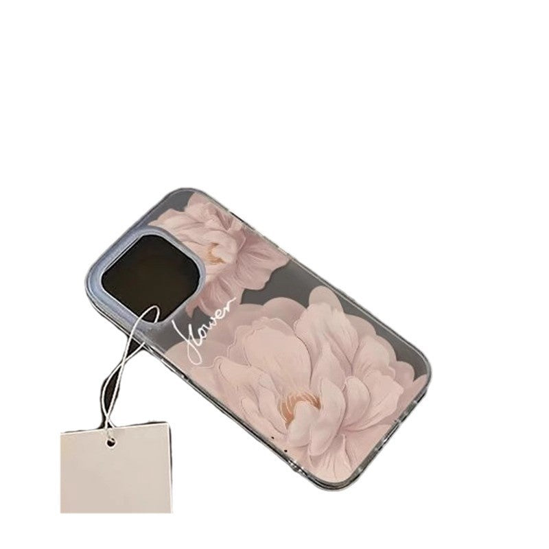 Transparent White flower Case