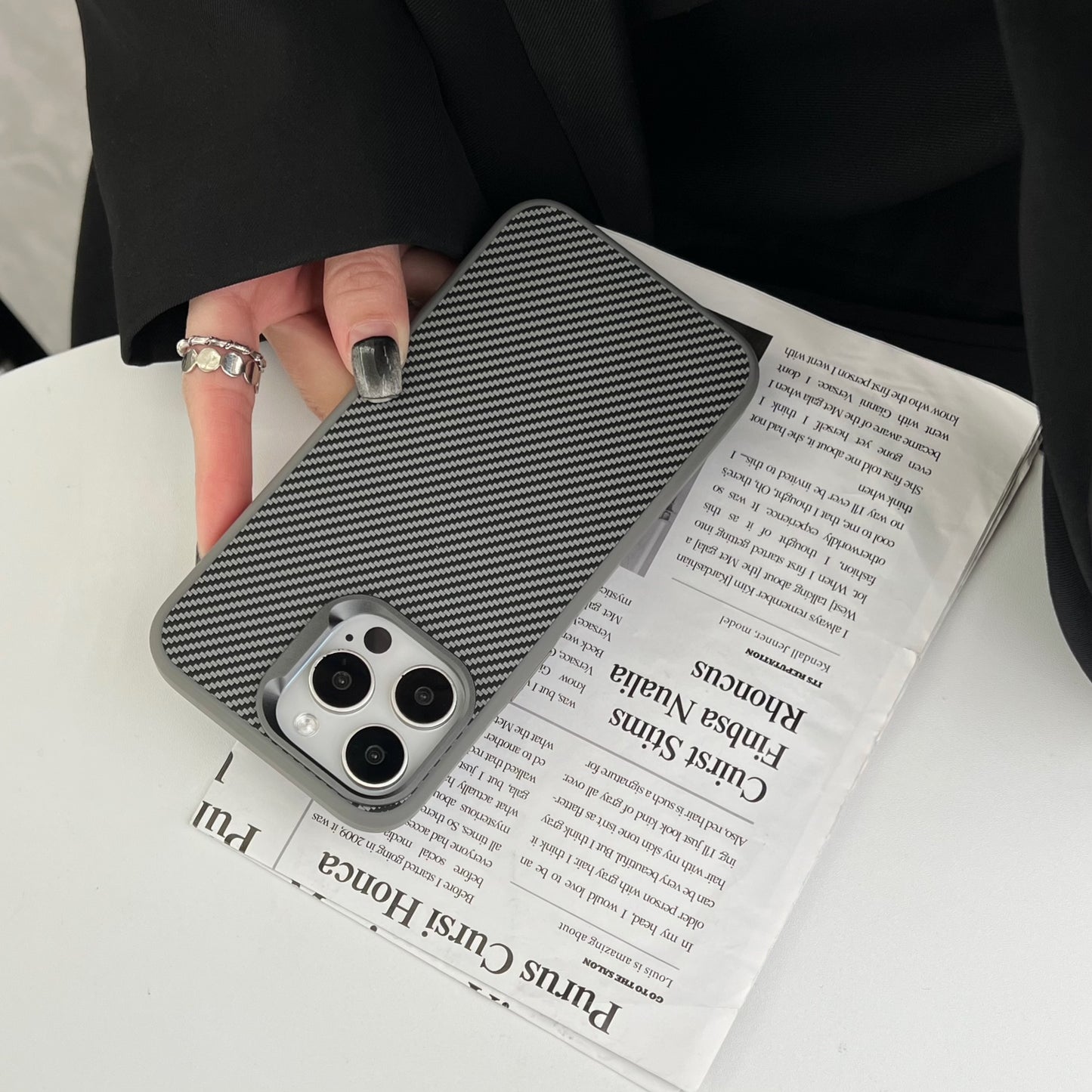 Carbon Fiber Texture Phone Case