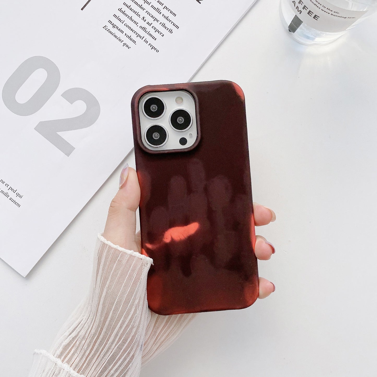 Velvet Half-wrap Color-changing Case