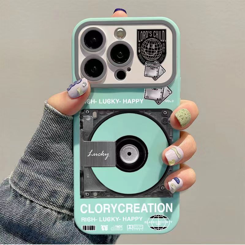 CD Record Large Window All Inclusive Silicone Phone Case