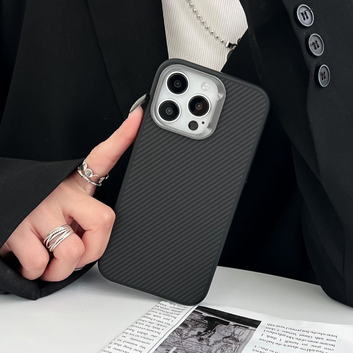 Carbon Fiber Texture Phone Case