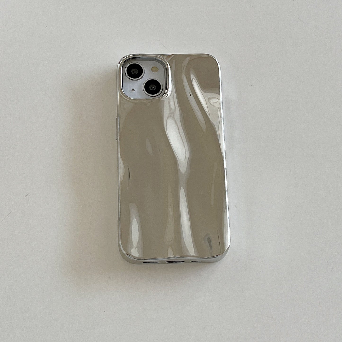Electroplating Silver Ripple Case
