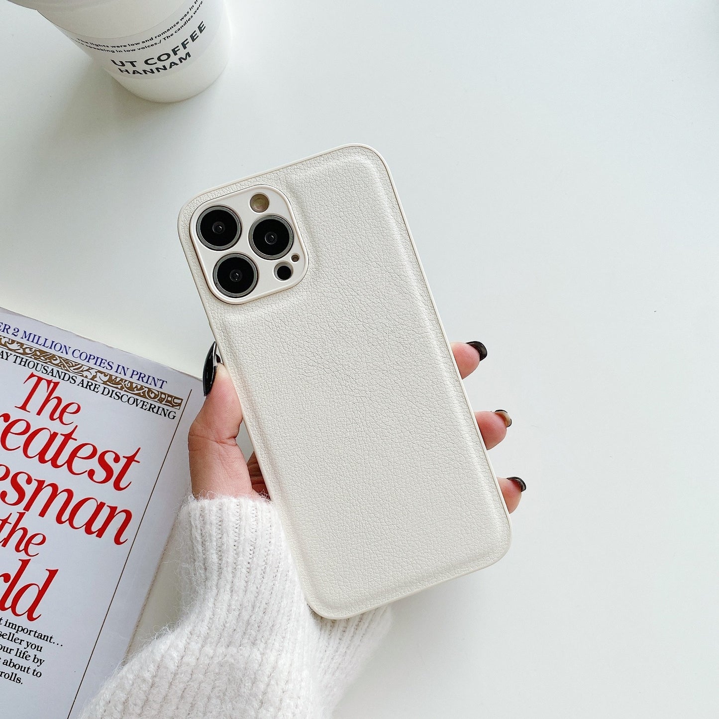 KHAKI leather case