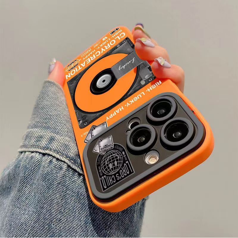 CD Record Large Window All Inclusive Silicone Phone Case