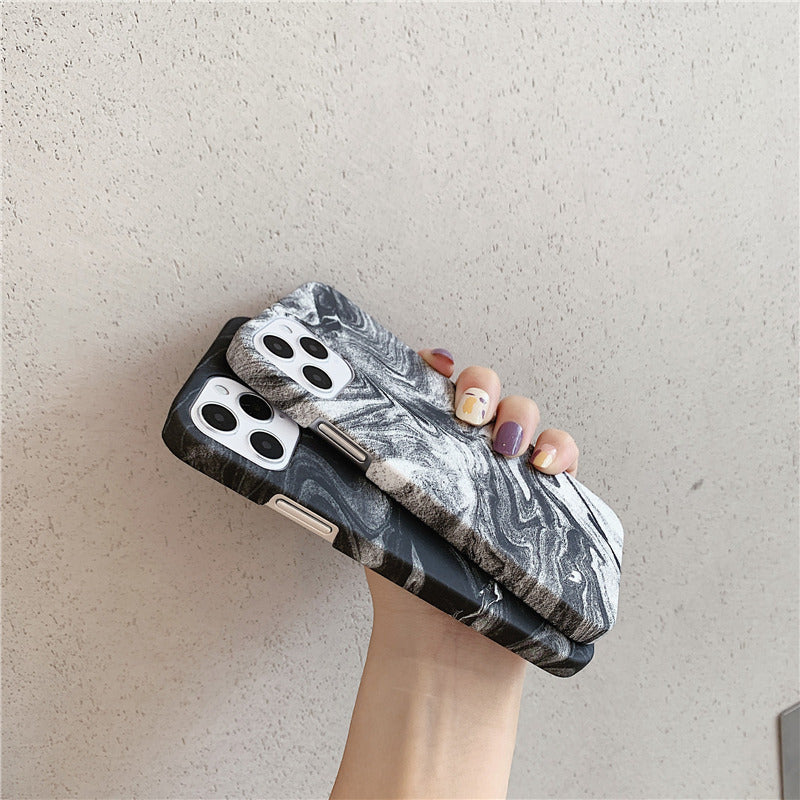 Marble Luminous Half Pack Silicone Phone Case