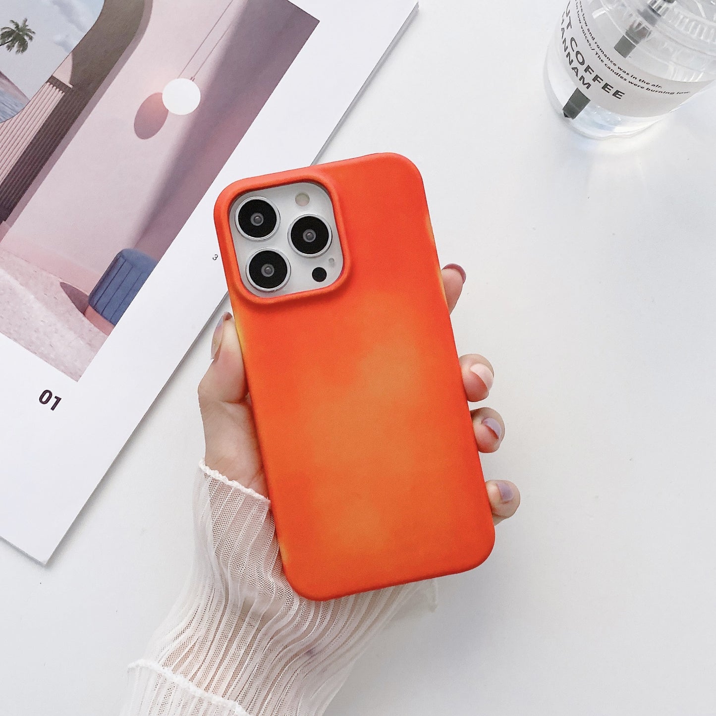 Velvet Half-wrap Color-changing Case