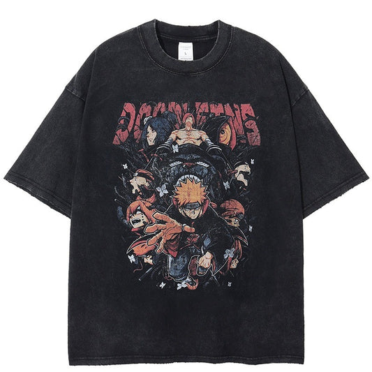 T-shirts, Naruto anime, short sleeved cotton T-shirts