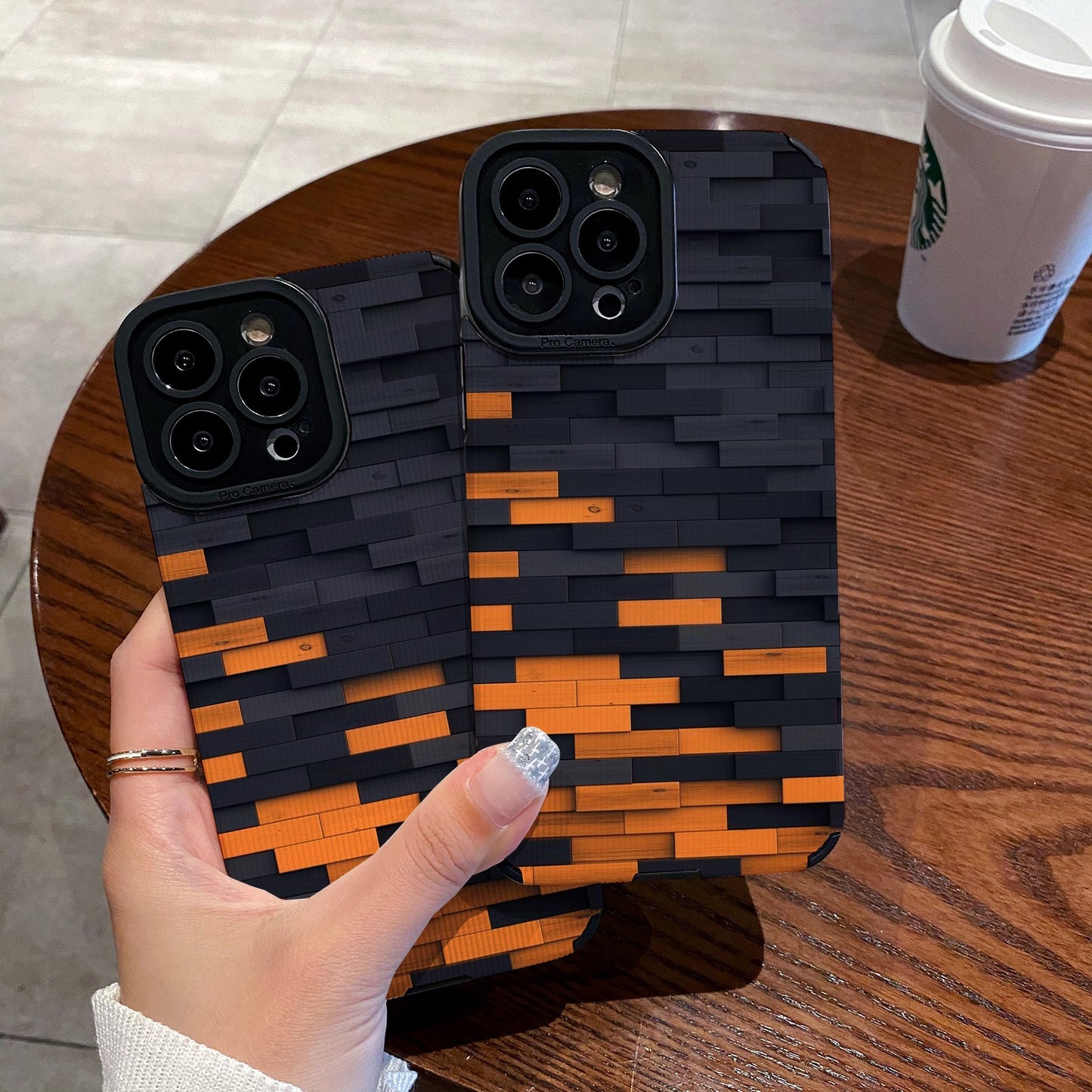 Orange Black Cartoon case